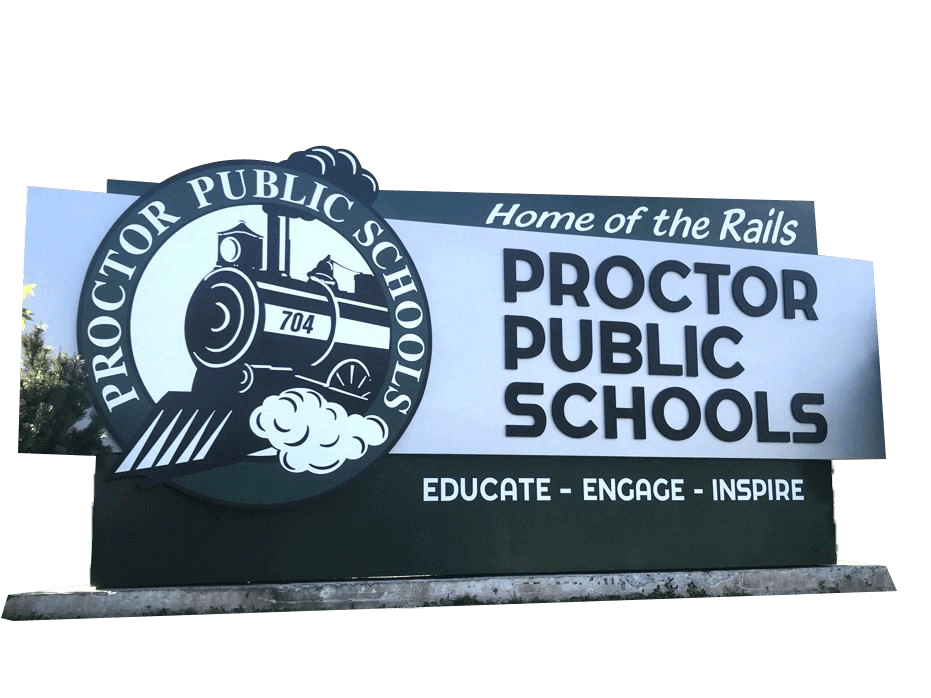 Proctor Public School Logo — Hermantown, MN — Todd Signs