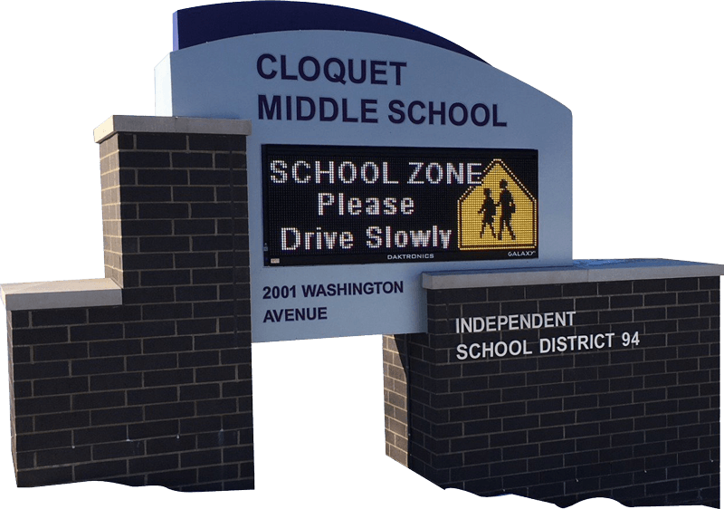 Middle School Signage — Hermantown, MN — Todd Signs