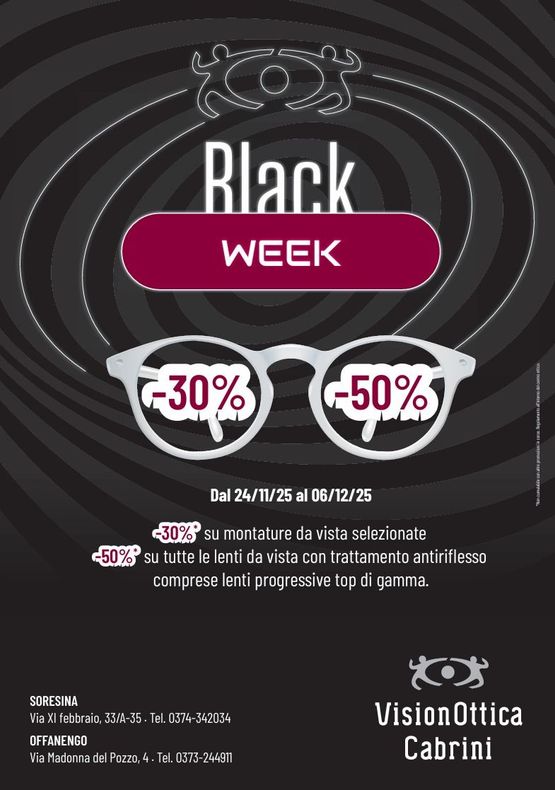 banner pubblicità occhiali