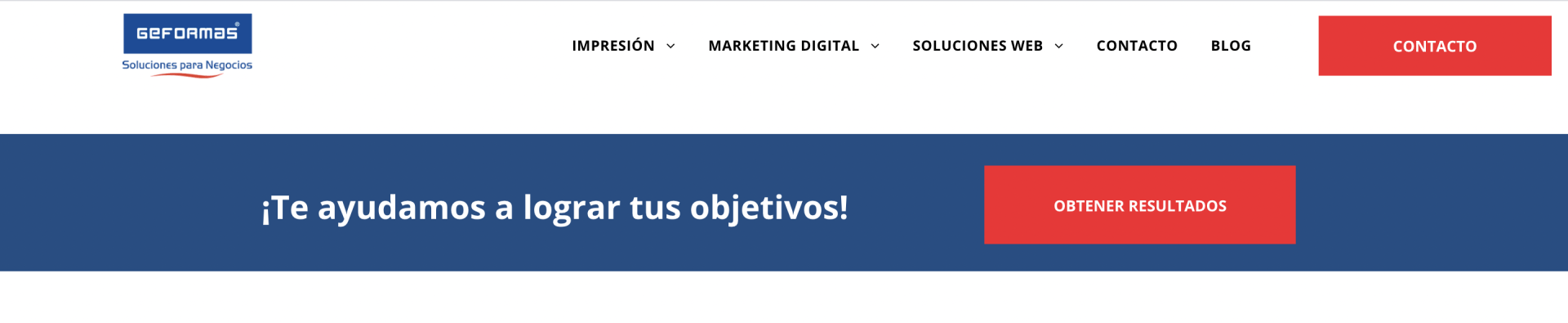 CTA Call to Action en sitio web