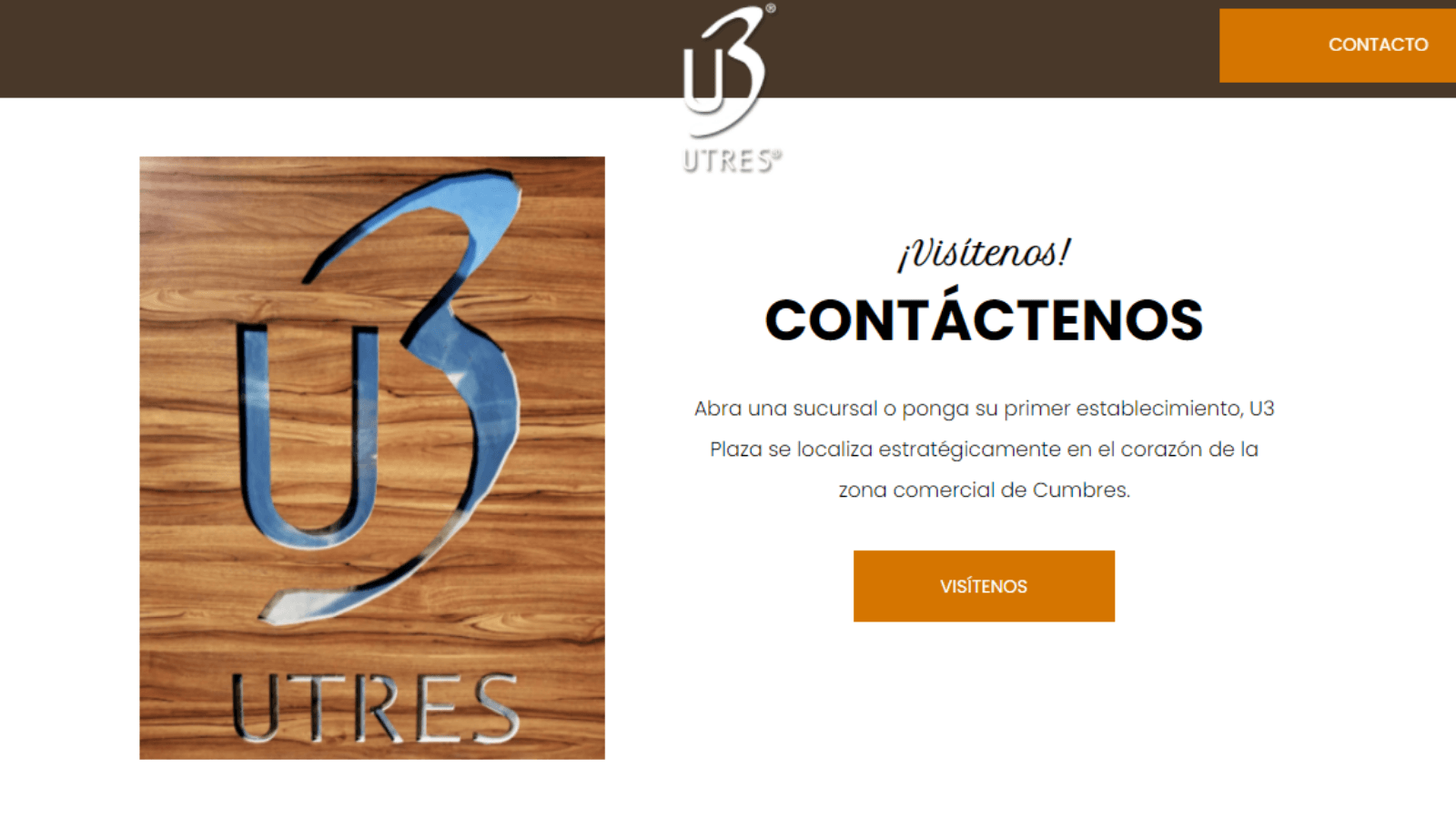 Ejemplo Call to Action de U3 con espacio en blanco