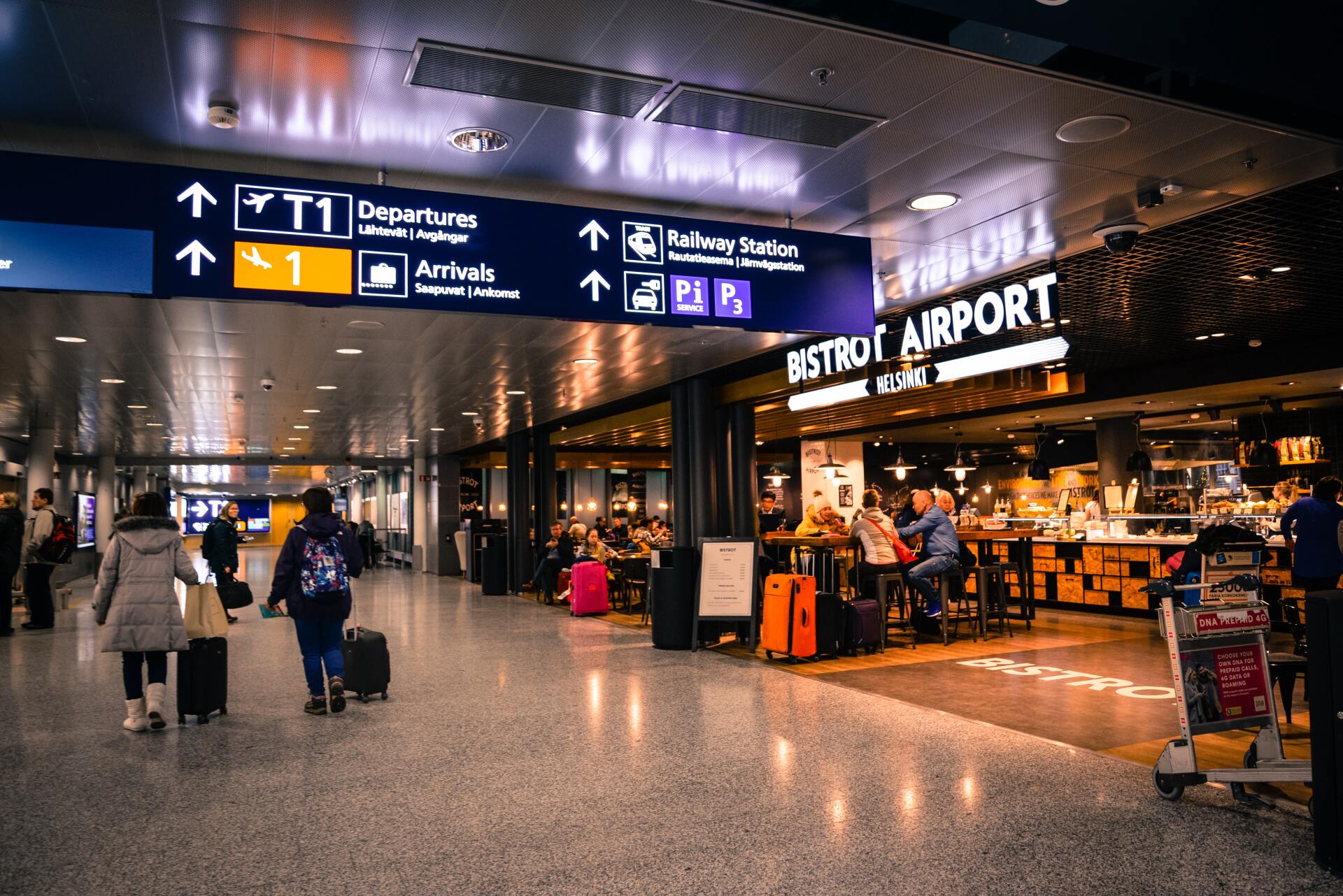 señales digitales en aeropuertos internacionales