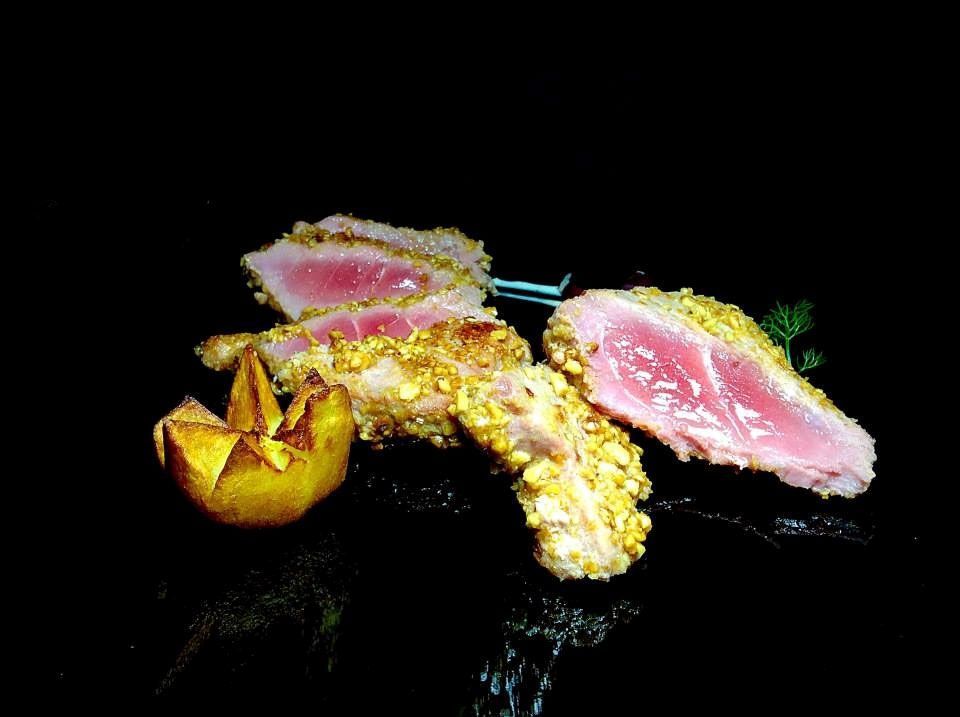 Tagliata al pistacchio