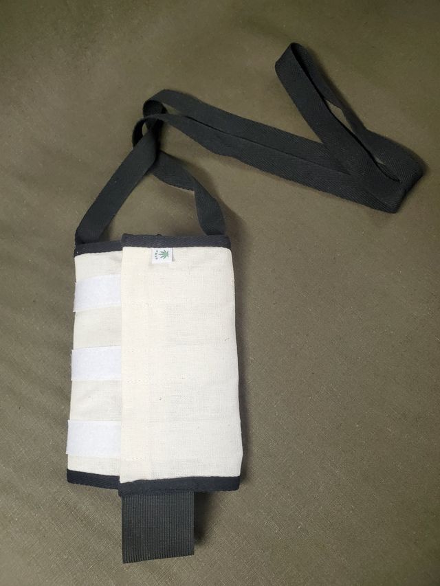 Hemp Water Bottle Holder Bag To Attach To Belts - Luxury Wedding