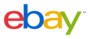 EBay logo: red e, blue b, yellow a, green y, all lowercase.