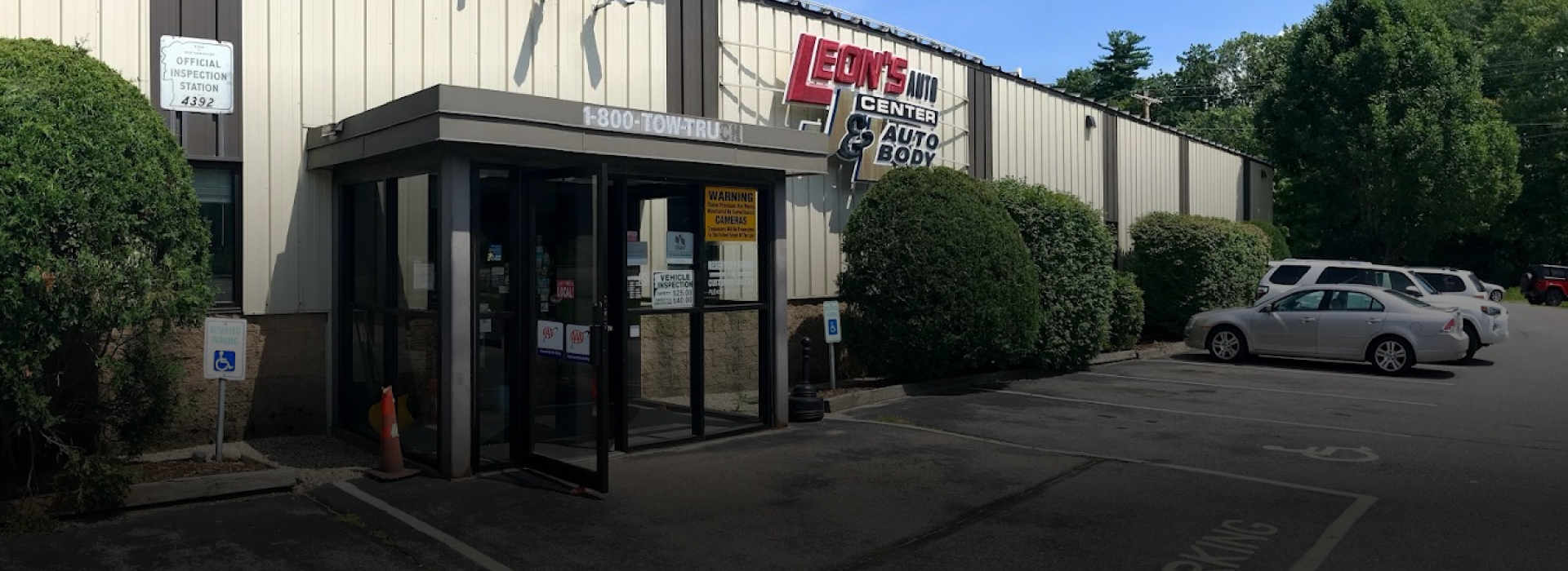 The front of our Keene Auto Repair Shop | Leon's Auto Center and J&L Auto Body