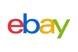 Un colorido logotipo de eBay sobre un fondo blanco.