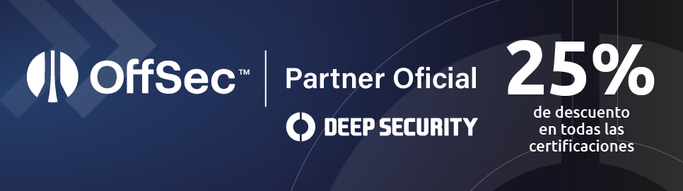 An advertisement for offsec partner oficial and deep security