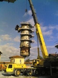 autogru solleva silos