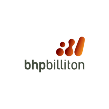 A bhpbilliton logo on a white background
