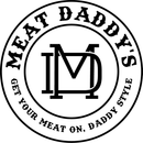 Black-and-white Meat Daddy&rsquo;s logo with a circular badge and stylized &ldquo;MD&rdquo; monogram.