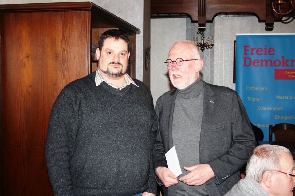 Vorsitzender Werner (links), Ildefons Meyer (rechts)