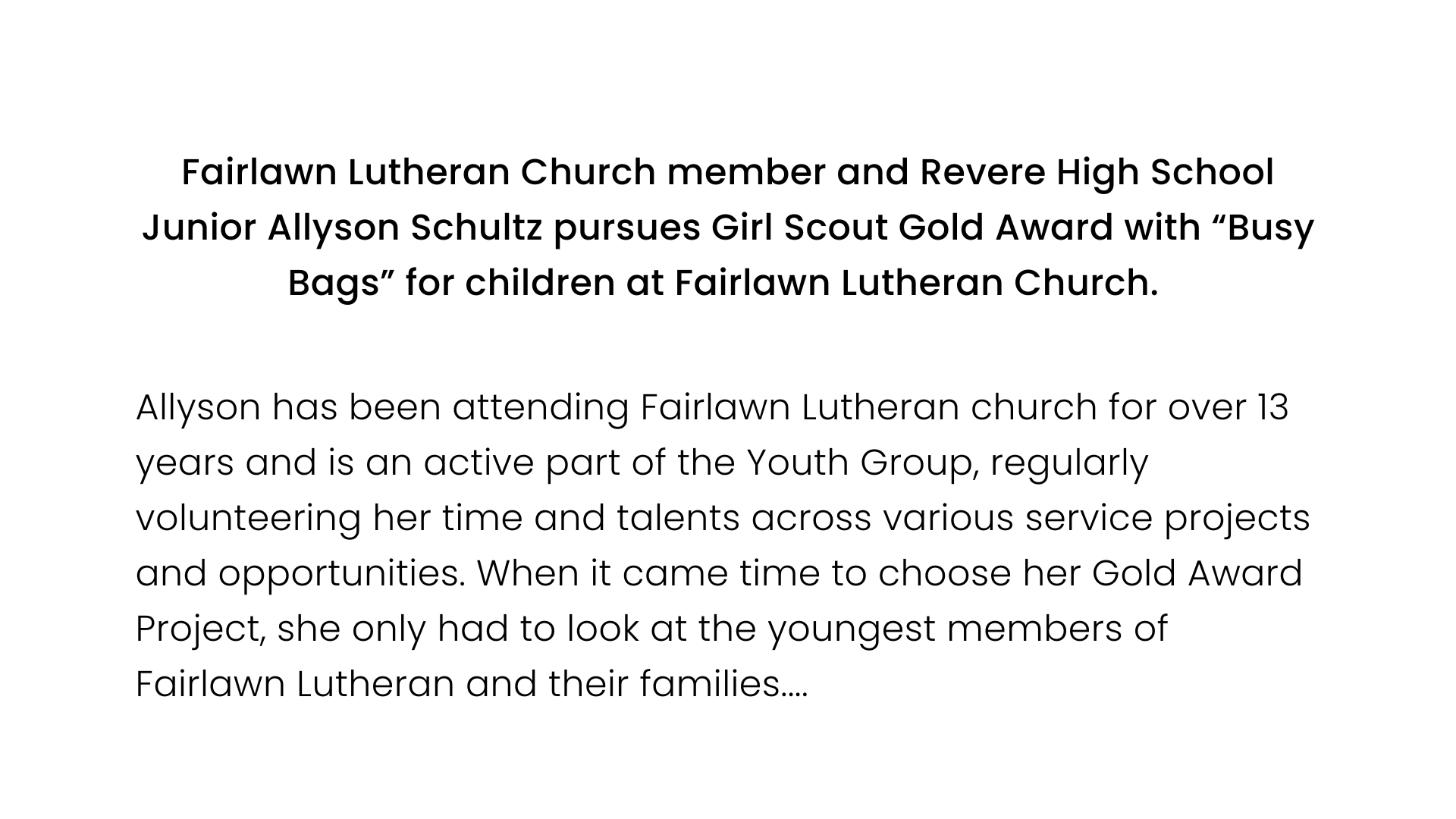 Fairlawn Lutheran Church