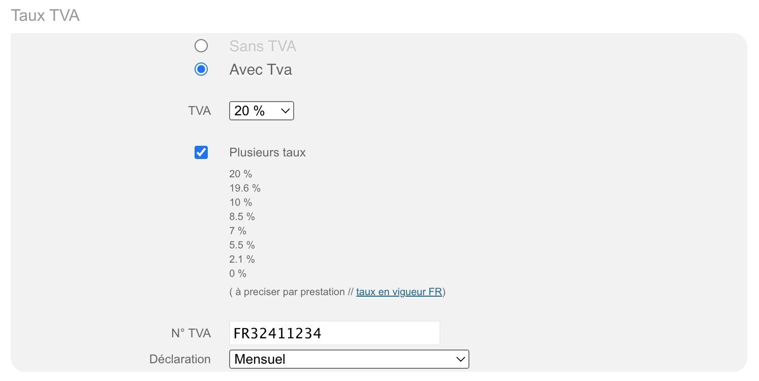 Une capture d'écran d'un site Web qui montre un calculateur d'impôt.