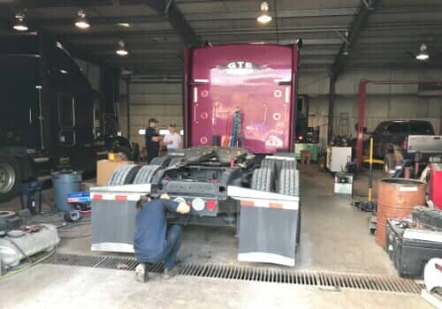 Workers Fixing Truck — Lewistown, PA — Gravytrain Express LLC