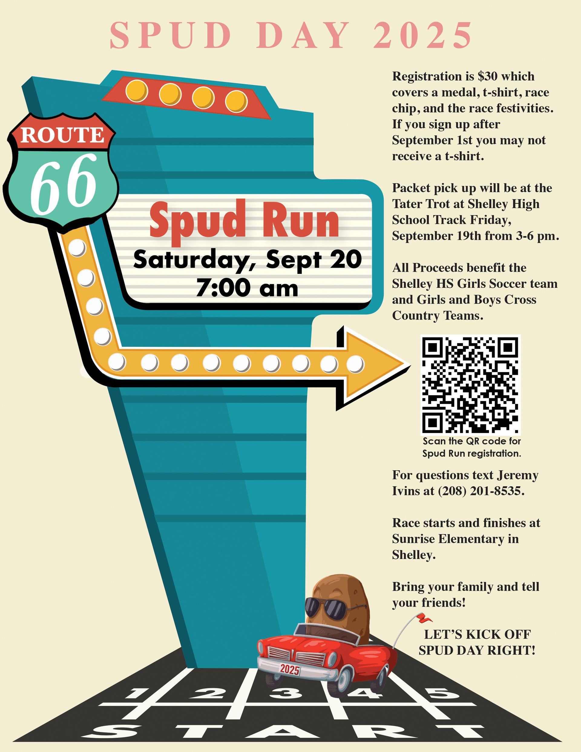 Spud Days Spud Run Poster
