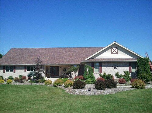 Roof With Bushes — Hubertus, WI — Northwest Roofing, Inc.
