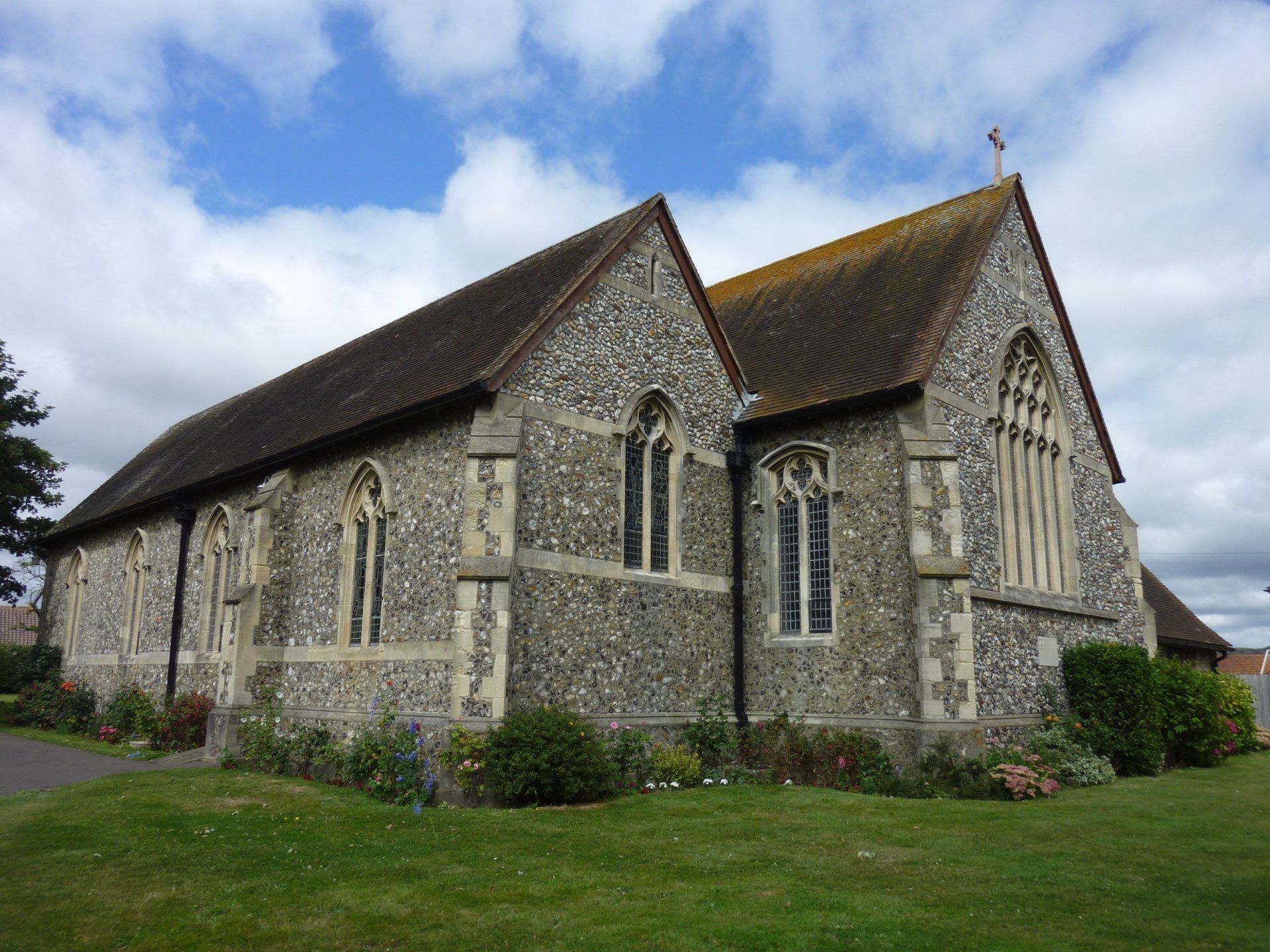 Exterior of St Michael and All Angels, Lancing