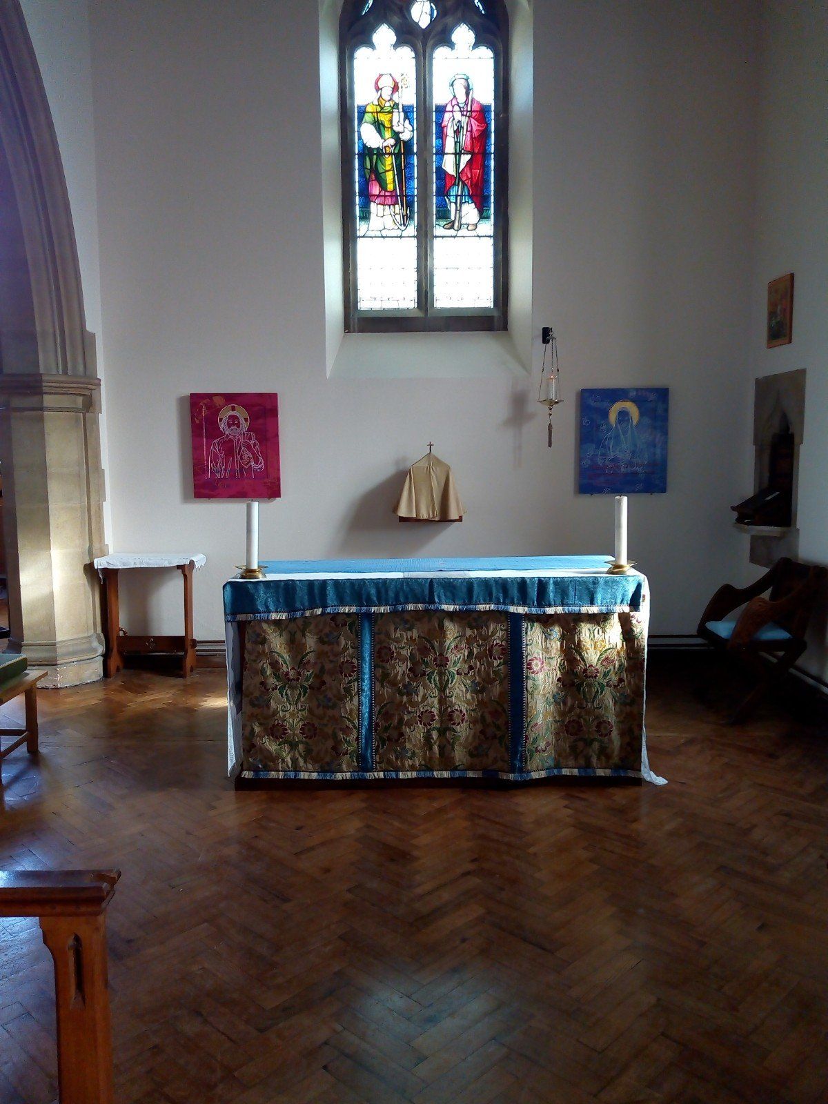 Lady Chapel altar and icons (inside St Michael's Church)