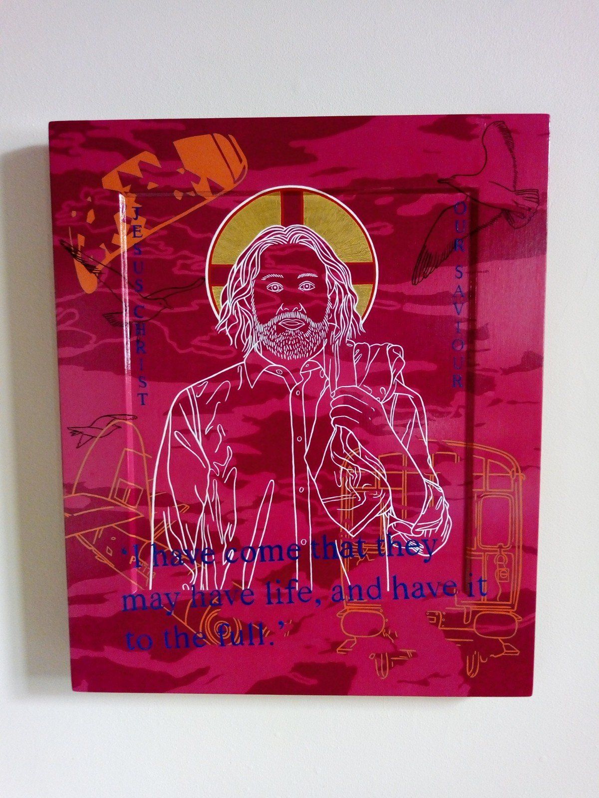 Icon of Jesus Christ by Paul Hobbs (inside St Michael's Church)