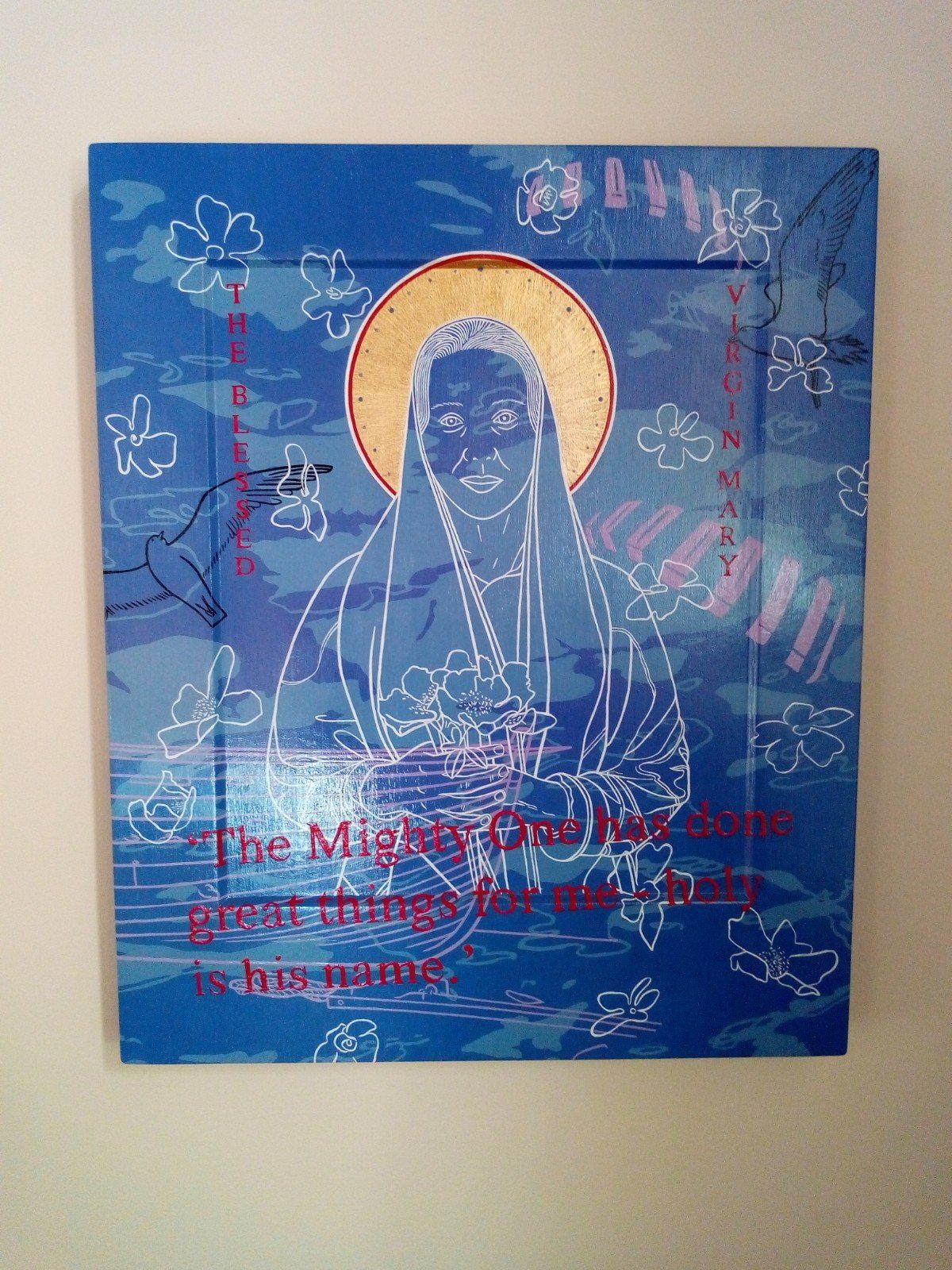 Icon of the Blessed Virgin Mary by Paul Hobbs (inside St Michael's Church)