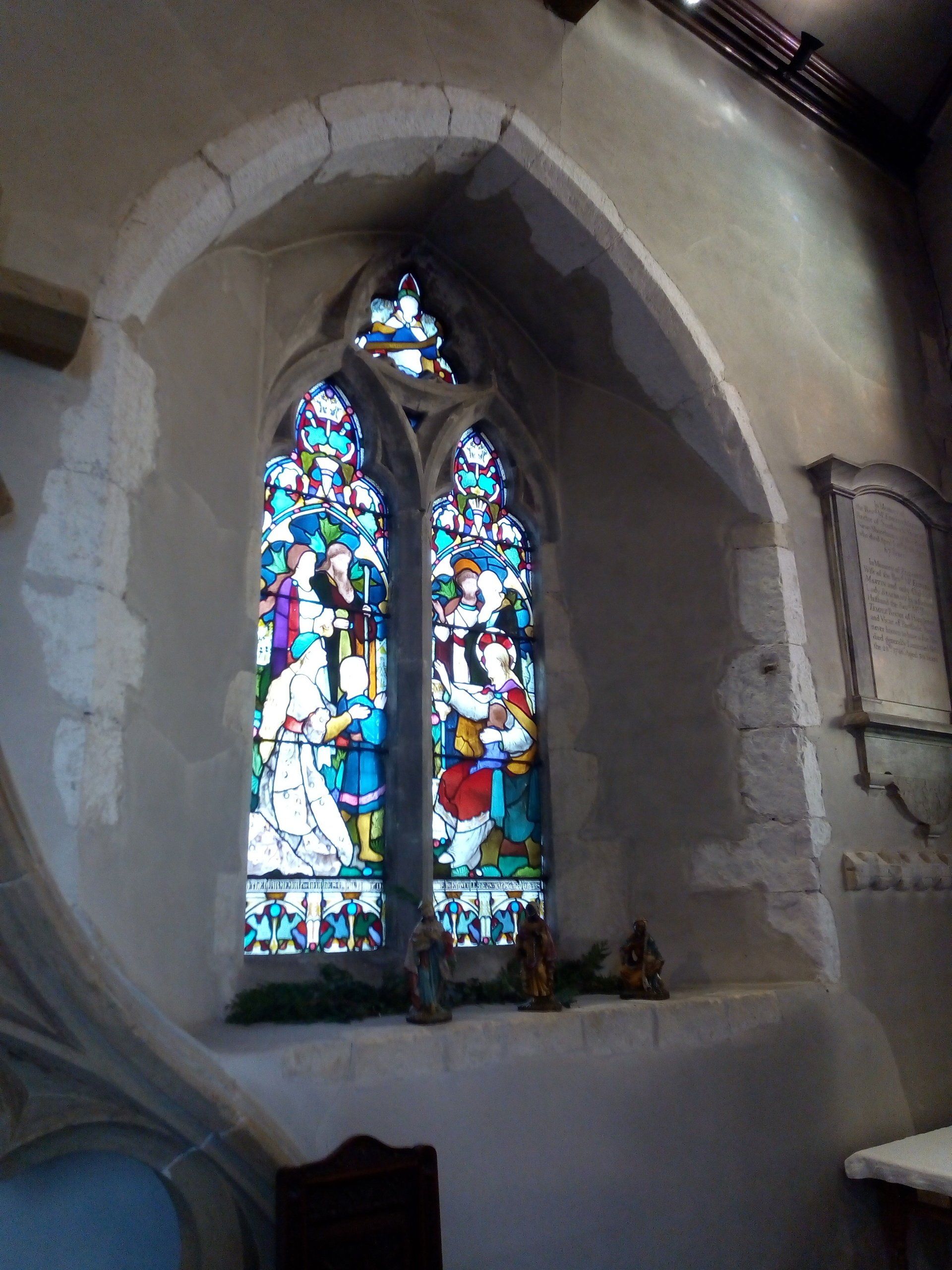 Stained glass window (inside St James the Less)