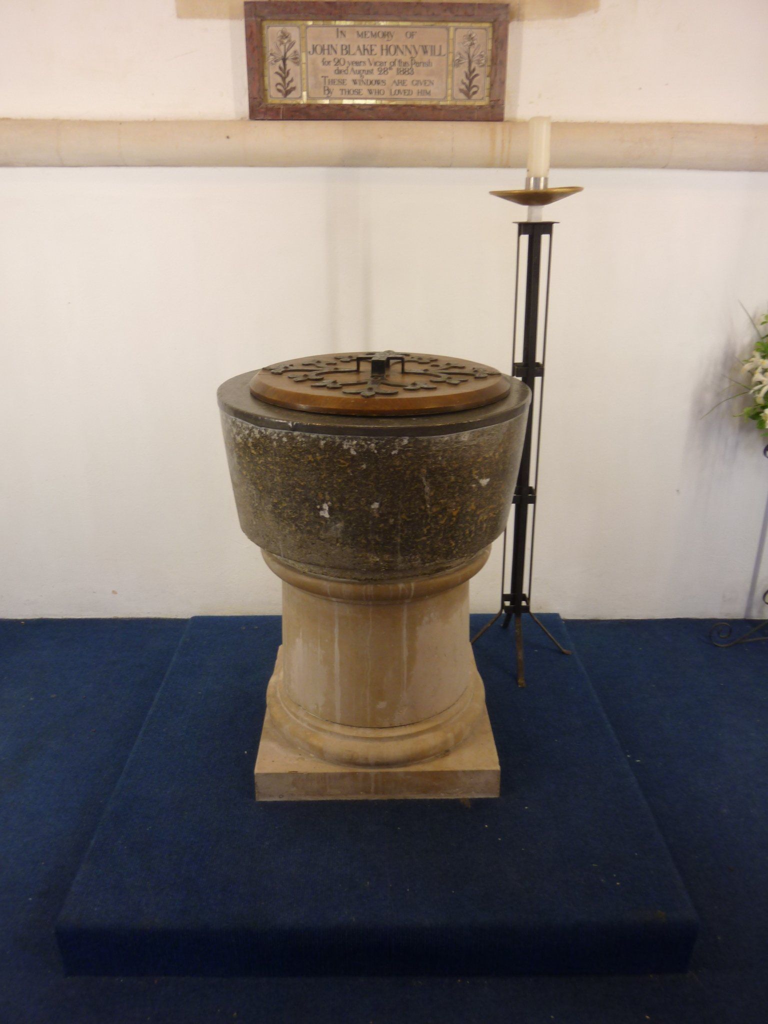 The font (St Mary's Church, Sompting)
