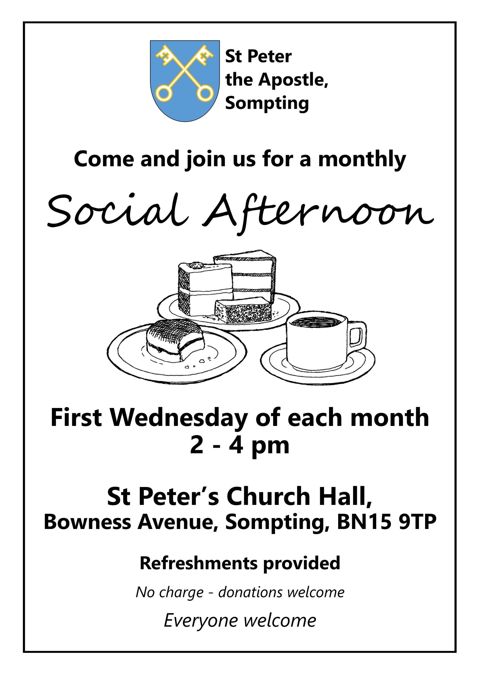 Social afternoon poster