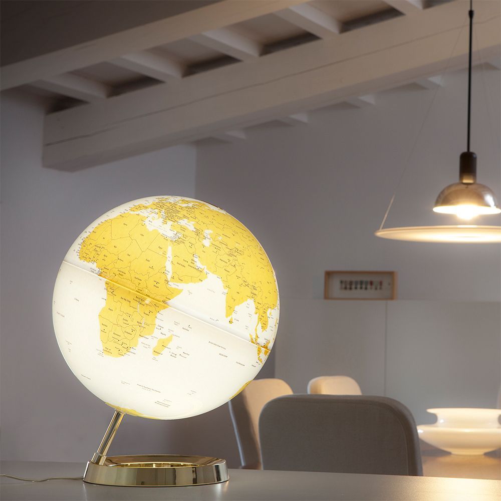 Globo Terrestre Light & Colour Metal Gold