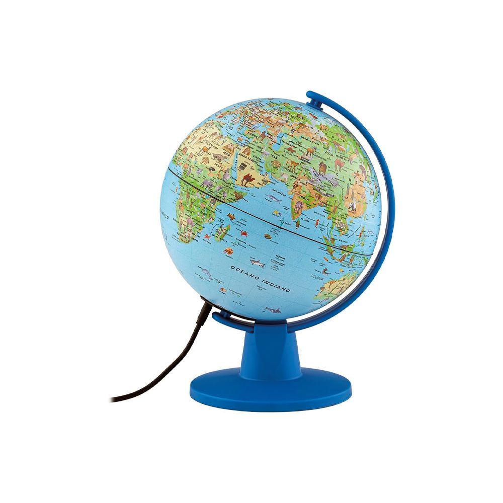globo terrestre luce safari 16cm