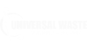 The logo for universal waste dumpsters and roll-offs