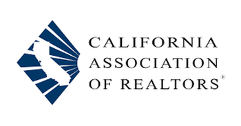 California Association of Realtors logo with blue geometric icon and black text