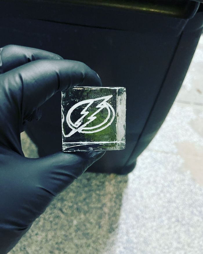 Customized Ice Cube with Engraved Logo