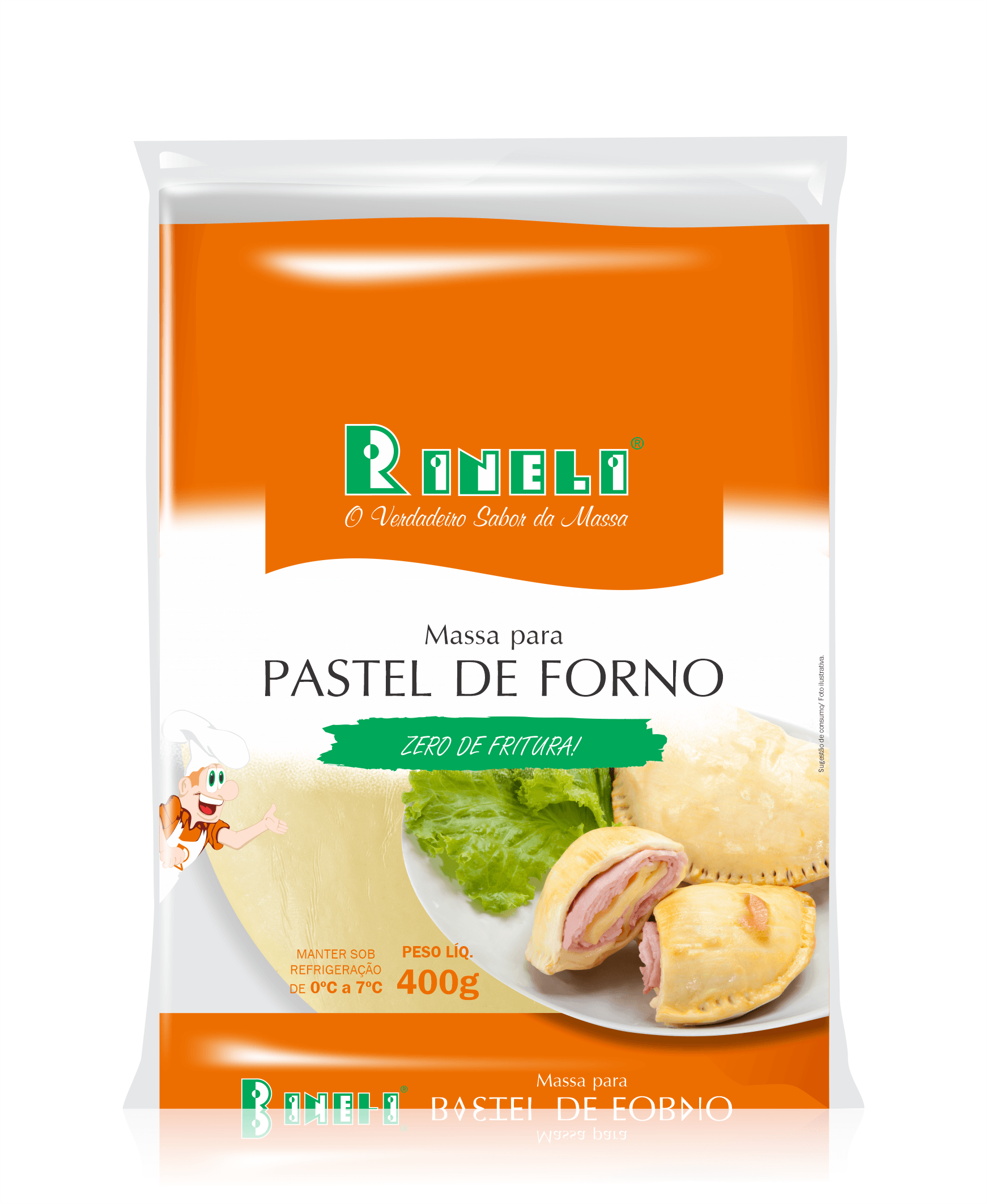 MASSA PARA PASTEL DE FORNO 400G