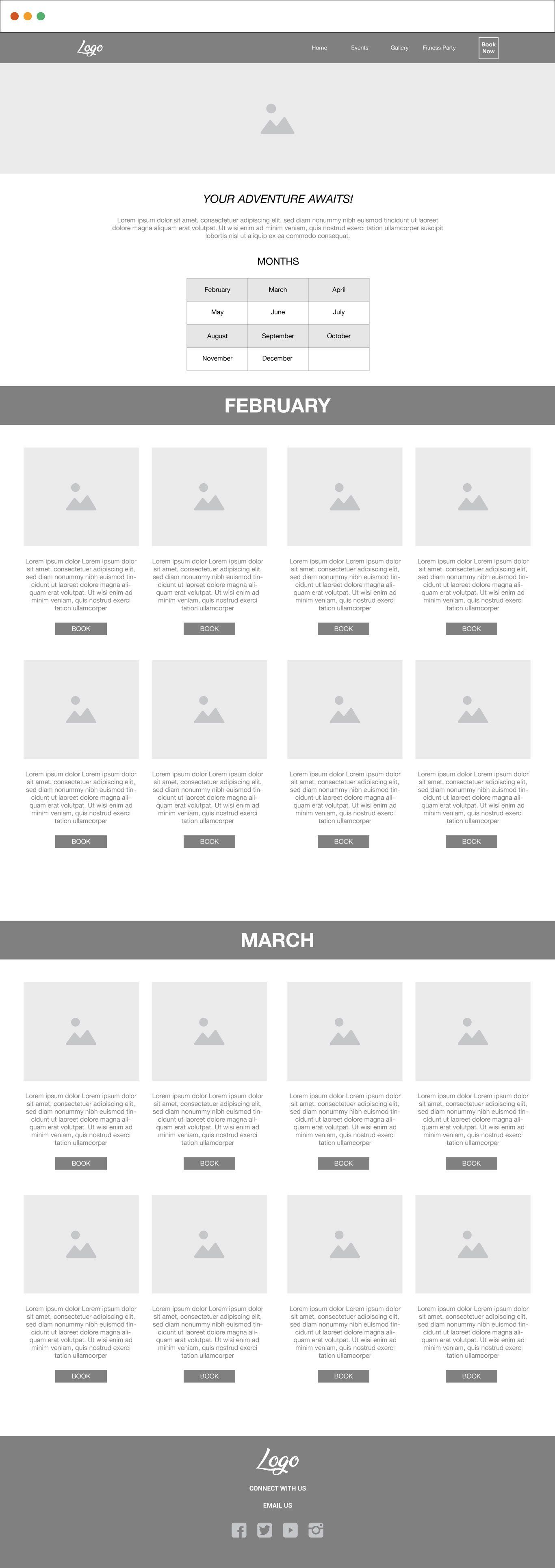Website layout showcasing products with a search bar and navigation.