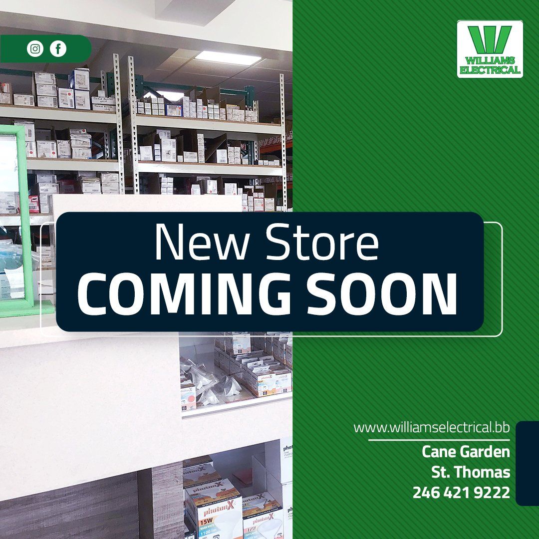 Williams Electrical store announcement: 