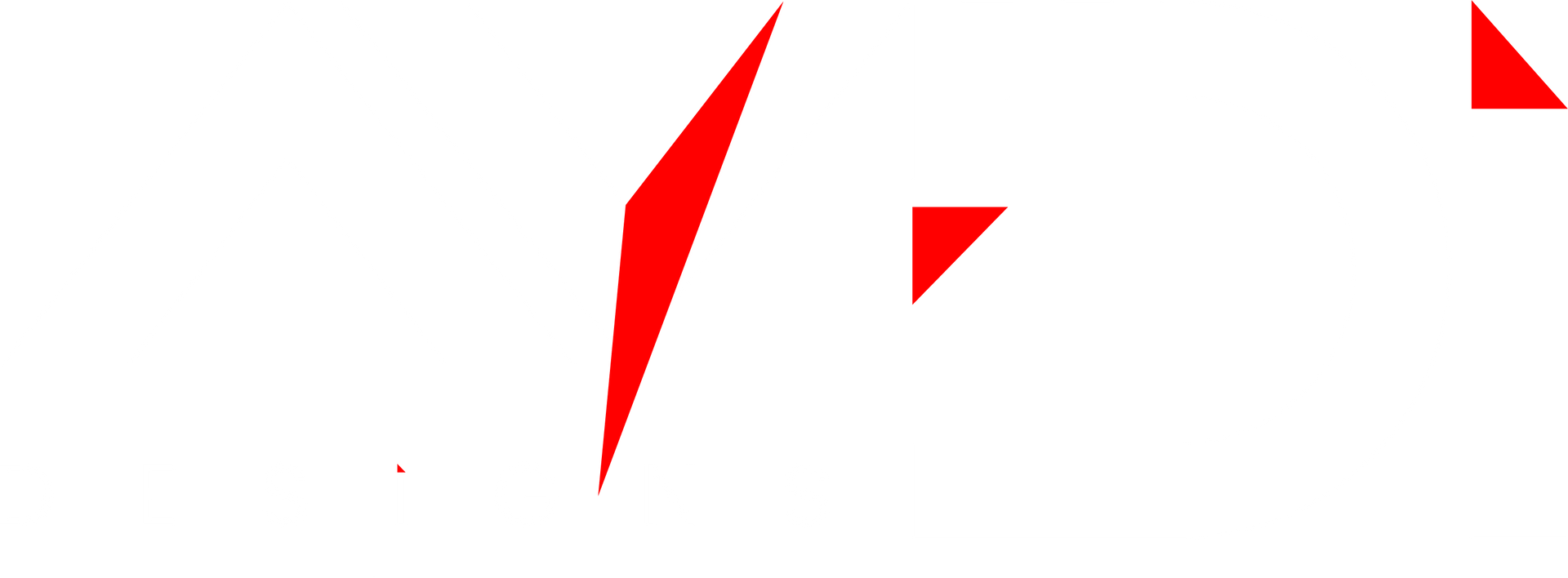 Red shapes on white background.