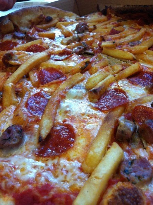 Pizza with Fries — Princeton, NJ — D’Angelo Italian Market