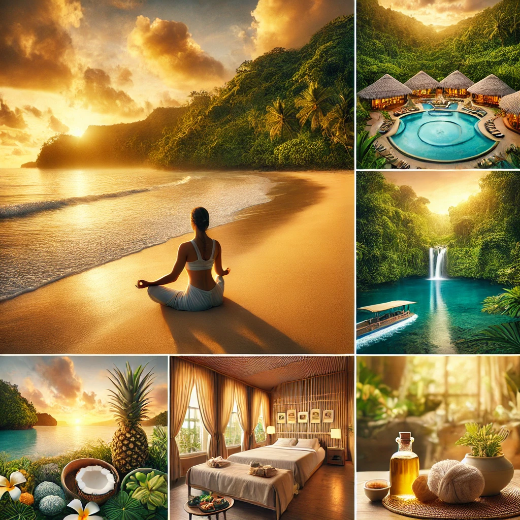 this image captures the serene and rejuvenating atmosphere of Guam as the ultimate wellness retreat, reflecting the tranquility, vitality, and cultural richness described in the paragraphs. This visual brings the essence of balance and rejuvenation to life in a captivating way.