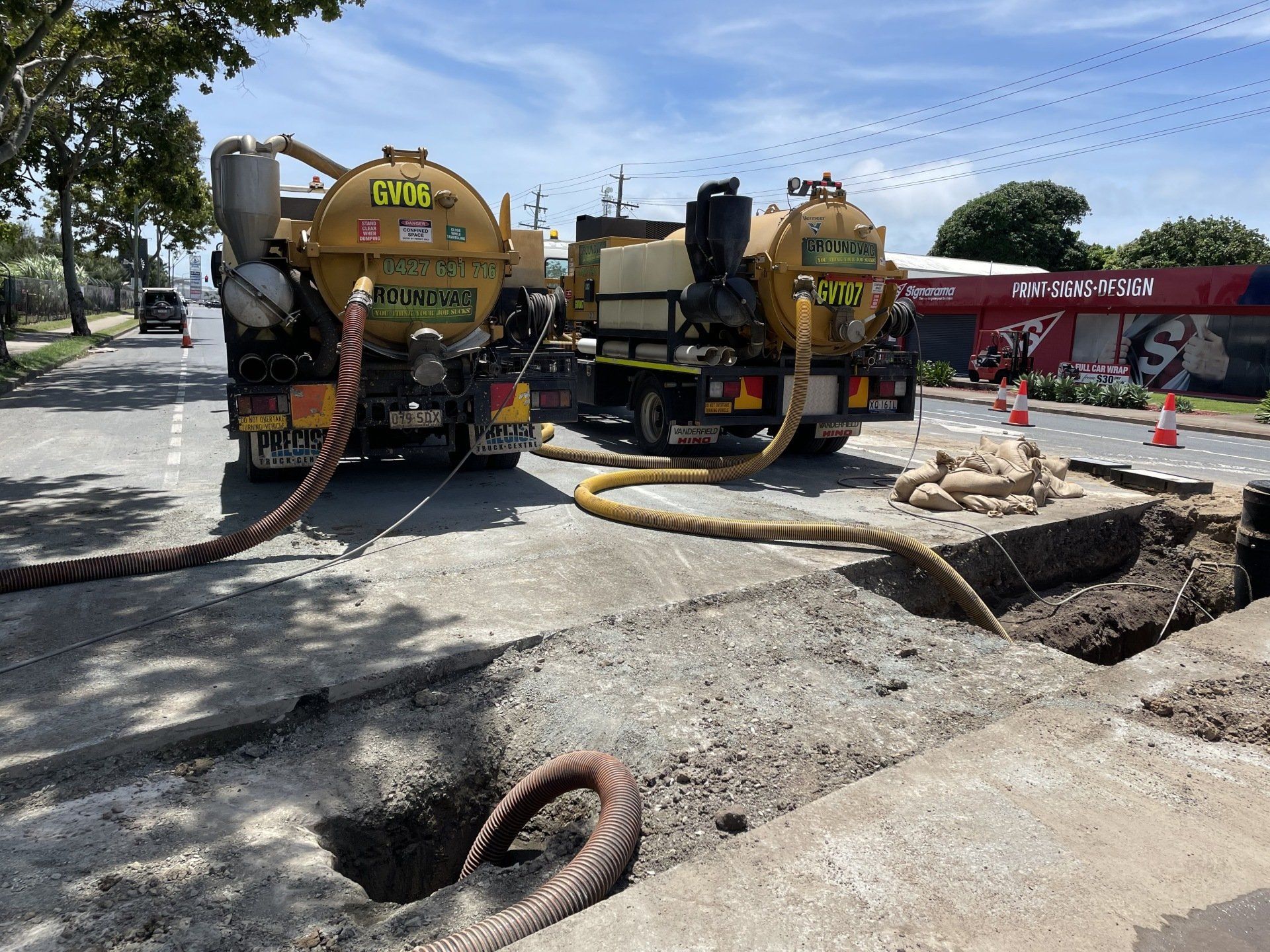 Vac truck in Mackay — Hydro Excavation in Erakala, QLD | Groundvac