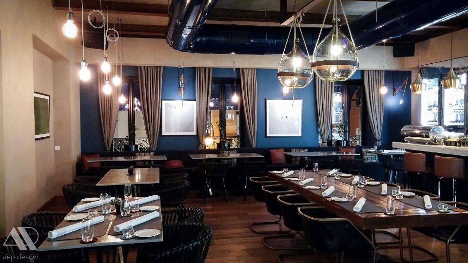 arredi per ristorante di lusso a Mosca