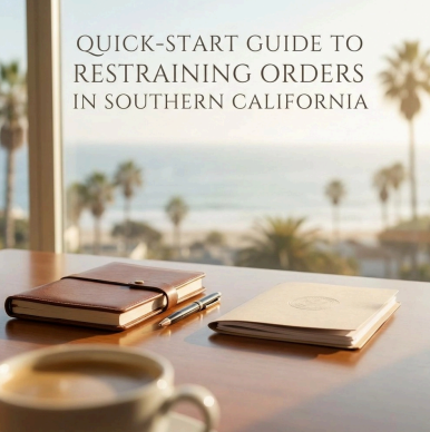 quick-start guide to restraining orders in southern california