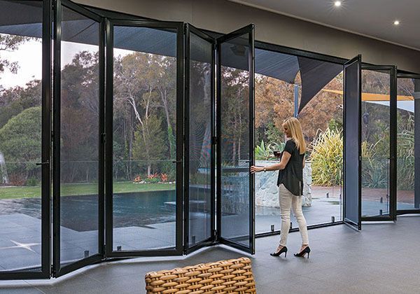 Crimsafe Bi-fold doors — Homemakers Lifestyle Maroochydore In Maroochydore QLD