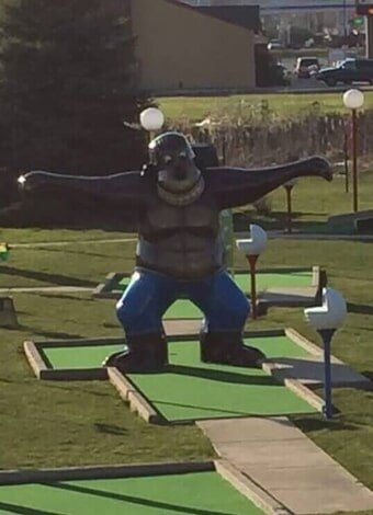 Gorilla Figure in the Park  — Miniature Golf in Hanover Park, Illinois