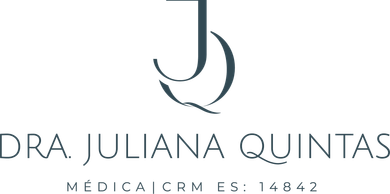 A logo for a doctor called dra juliana quintas
