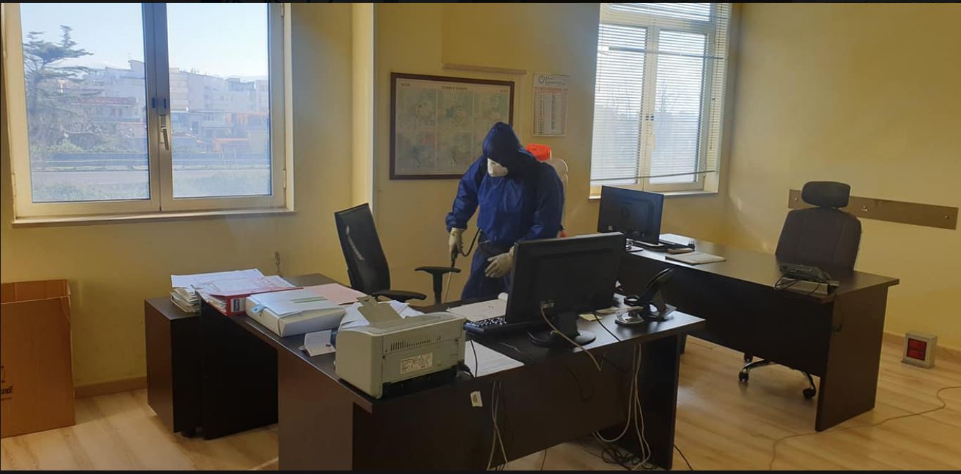 disinfezione ufficio