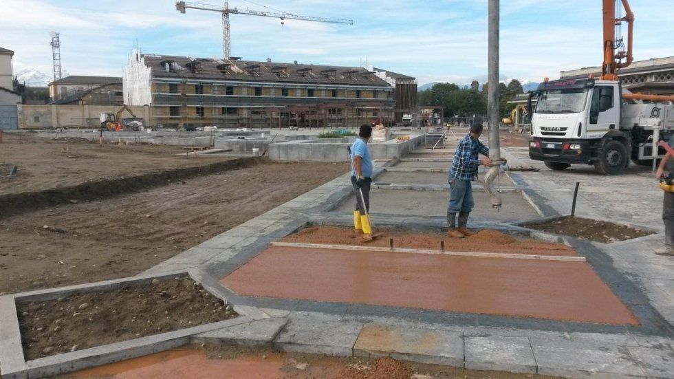 costruzione di isole stradali