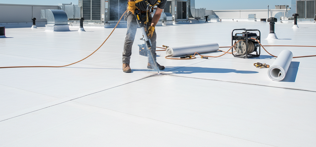 A wooden fence is sitting in the middle of a grassy field.