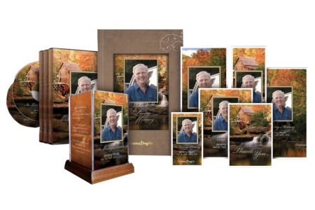 A photo of memorial stationery