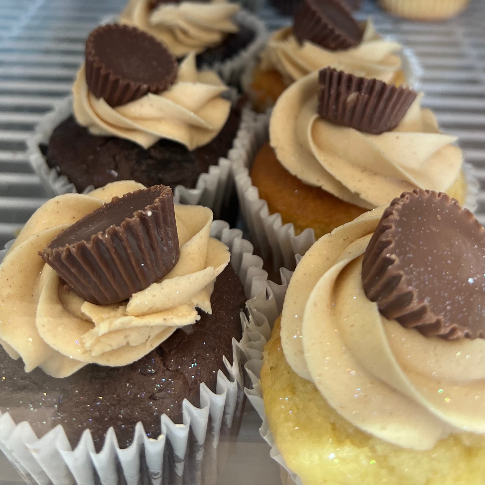 bitesized iced cupcakes